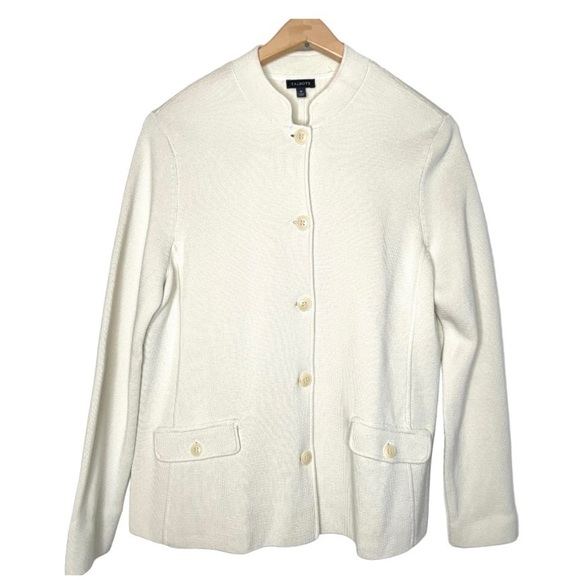 Talbots Jackets & Blazers - Talbots cream cotton blend button close blazer medium